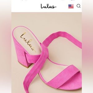 pink lulus heels size 7.5